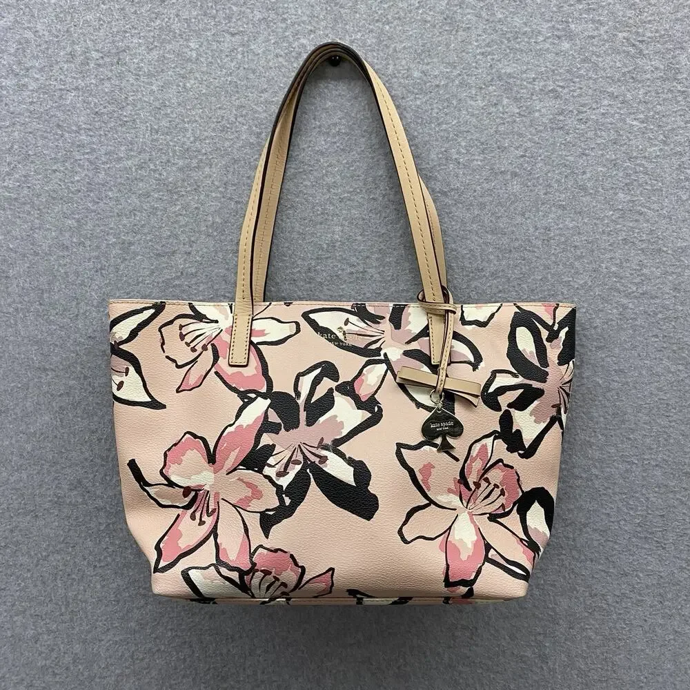 Kate Spade New York Hawthorne Lane Floral Ryan Tote Bag Watercolor Purse
